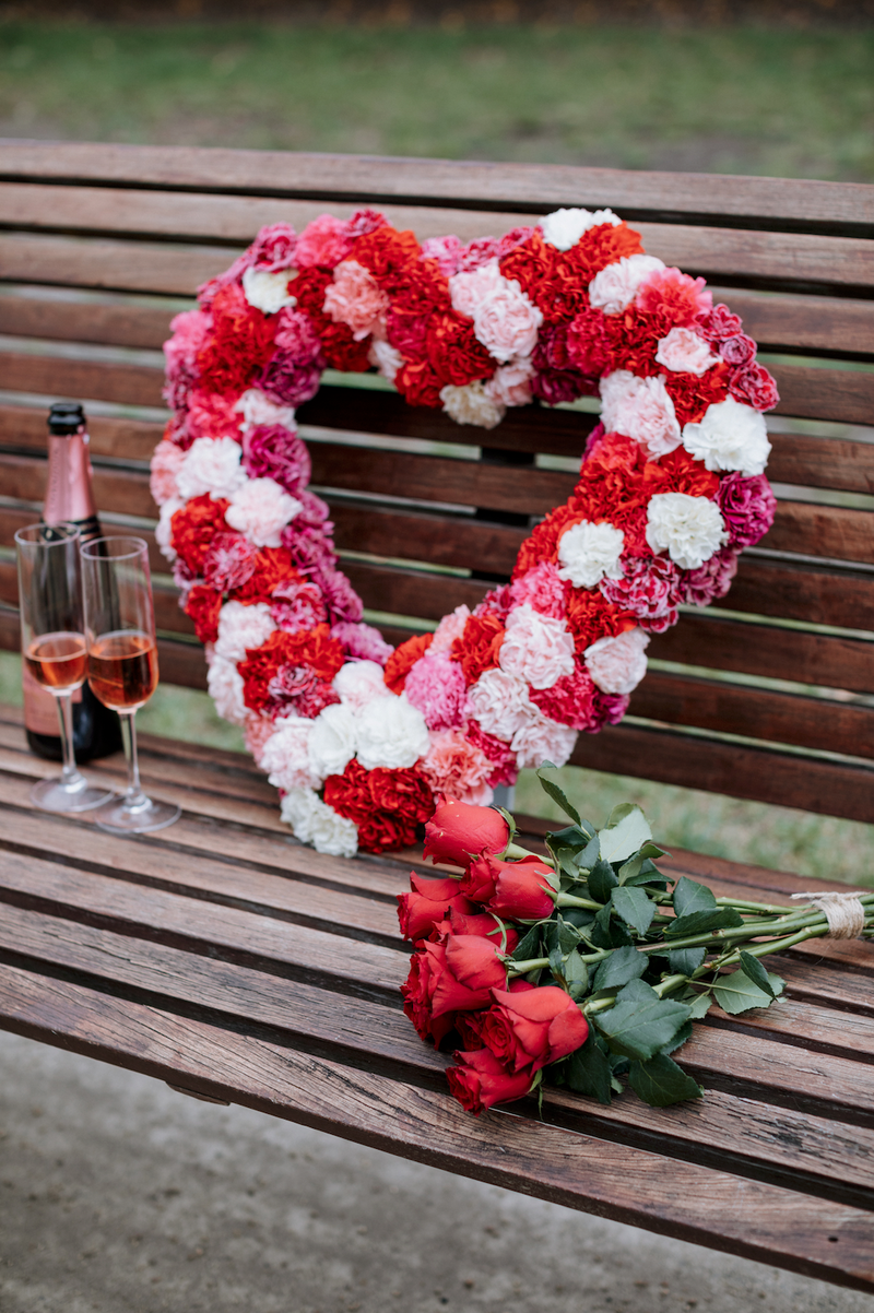 CARNATION HEART - Wildbloomsfloristry - Melbourne, Chadstone Florists